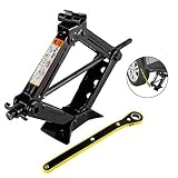 everbest4u Scissor Jack 1.5T Car Scissor Jack with Hand Crank Portable RV Stabilizers for Sedan and Coupe