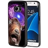 S7 Case,Galaxy S7 Case,AIRWEE Slim Anti-Scratch Shockproof Silicone TPU Back Protective Cover Case for Samsung Galaxy S7, Funny Space Goat Meme