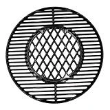 Hongso 8835 22 Inch Non-Stick Polished Procelain Coated Grill Grates for Weber Original Kettle Premium 22 Inch Charcoal Grill, 22' Weber Performer Premium, Deluxe Charcoal Grill, 22'' Smokers