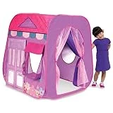 Playhut Beauty Boutique Pop-Up Play Tent – Easy Pop-Up and Fold Down, Working Door, Pretend Dressing Room with Mirror, Materials