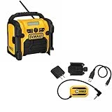 DeWalt DCR018 Compact Worksite Radio & DeWalt DCR002 Bluetooth Adaptor