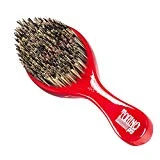Torino Pro Wave Brush #470 by Brush King - Extra Hard Curve Wave Brush with Reinforced Boar & Nylon Bristles - Great for Wolfing - Curved 360 Waves Brush