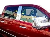 Made in USA! Compatible with 2009-2018 Dodge Ram 1500 Crew/2010-2018 Ram Mega Cab 4PC Stainless Steel Chrome Pillar Post Trim