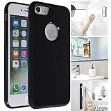 MONCA ] Anti Gravity Cellphone Case [Black] Magical Nano Technology Stick to Wall, Glass, Whiteboards, Tile, Smooth Flat Surfaces (Goat Case for iPhone 7 Plus)