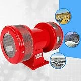 Industrial Electric Motor Driven Alarm Siren Horn, 110V MS-590 Air Raid Siren Farm Fire Boat Alarm High Decibel 120dB Alarm, Warning/Reminding Continuous Sound Buzzer