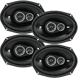 4 New Kicker DSC69 D-Series 6x9 720 Watt 3-Way Car Audio Coaxial Speakers - Grills Included