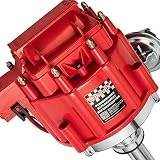 Bravex High Performance Red Cap HEI Distributor for Chevy gm SBC 283 305 307 327 350 400 BBC 454 396 427 Small/Big Block 65k coil 7500RPM