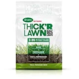 Scotts Turf Builder Thick'R Lawn Tall Fescue Mix - 12 Lb. | Combination Seed, Fertilizer & Soil Improver | Get Up to A 50% Thicker Lawn | Fill Lawn Gaps & Enhance Root Development | 30073