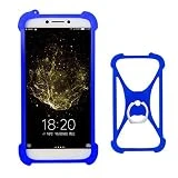 Lankashi Blue Stand Ring Holder Soft Silicone Protective Case Cover for BlackBerry 60 50 Priv Sony Z2 Z3 Z4 Z5 E5 E4 C4 C5 C6 XZ XZS XZ1 XZ2 XZ3 XA XA1 XA2 HTC One S M8 M7 M9EW E8 Desire Eye U11 U12
