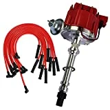 JDMSPEED New HEI Distributor With Spark Plug Wires Ignition Combo Kit Replacement For Chevy SBC 350 BBC 454