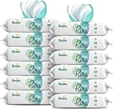 Baby Wipes, Pampers Aqua Pure Sensitive Water Baby Diaper Wipes, Hypoallergenic and Unscented, 12x Pop-Top Packs, 672 Count