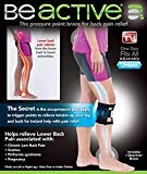 Be-ACTIVE Braces Beactive Acupressure for Sciatica Pain As Seen on TV- Set of 2 Braces, Black/Blue