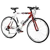 Giordano RS700 Hybrid Bike (54cm Frame), Red/White/Black