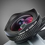 Apexel iPhone Lens, 16mm Wide Angle Camera Lens with CPL Filter Lens Kit for iPhone 7 6/6s 6Plus/6s Plus Samsung Galaxy S7/S6 Most Andriod Smartphones (No Dark Circle)-Black