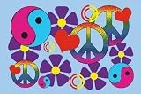 Fun Rugs Lovely Peace Childrens Rug, 19-Inch by 29-Inch