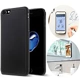 CloudValley iPhone 8 Case/iPhone 7 Case, Anti Gravity Phone Case Magical Nano Can Stick to Glass, Whiteboards, Tile and Smooth Flat Surfaces for Apple iPhone 8 (2017) / iPhone 7 (2016) [Black]