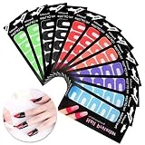 FASHIONROAD 10 Pack 100Pcs Nail Polish Protector, Disposable Peel off Sticker Tape, Soft Plastic Nail Protector Sticker To Keep Polishing Without Mess