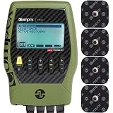 Compex Edge 2.0 Muscle Stimulator with TENS Bundle Kit: Electric Muscle Stimulation Machine (EMS) , 12 Snap Electrodes, 4 Programs, Lead Wires, Battery, Case / 2 strength, 1 recovery, 1 TENS