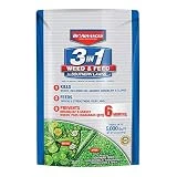 BioAdvanced 704840B 3 in 1 Weed and Feed for Southern 5M Lawn Fertilizer with Herbicide, 12.5 lb, Granules