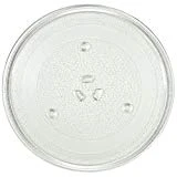11.25' GE and Samsung -Compatible Microwave Glass Plate/Microwave Glass Turntable Plate Replacement - 11 1/4' Plate, Equivalent to G.E. WB49X10097