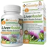 Best Liver Supplements with Milk Thistle - Organic Liver Cleanse Detox & Cleanse - Liver Support for Men and Women - Liver Detox Cleanse Repair - 120 Capsules by Dr. Danielle