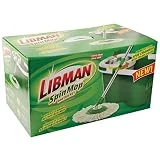 Libman Mop and Bucket Spin Mop & Bucket, White/Green