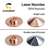 Laser Nozzle Single Double Layers Dia.32mm Caliber 0.8-6.0 for Raytools Empower BT240 1064nm Fiber Laser Cutting Head (Double Chrome Layer - 2.0mm)
