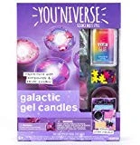 YouNiverse Galactic Gel Candles by Horizon Group Usa, Stem Science Kit, Make Your Own Starry Gooey Gel Slime Candles, 4 LED Candles Included, Pink, Blue, Purple