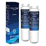 Waterdrop Plus Refrigerator Water Filter, Compatible with GE MSWF, 101820A, 101821B, 101821-B, Reduces Lead, Chlorine, Cyst, Benzene and More, NSF 401&53&42 Certified, Pack of 2
