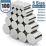 DIYMAG Refrigerator Magnets for Office, Hobbies, Crafts and Science, Round Ceramic Industrial Ferrite Magnets, Push Pin Magnets, Fridge Magnets, Whiteboard Magnets