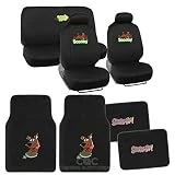 BDK 15pc WB Scooby Doo Combo Auto Interior Gift Set : Seat Covers and Matching Carpet Floor Mats