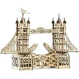 Wise Elk Mechanical Wooden Model Kit - Tower Bridge - STEM Building Set For Ages 14 & Up