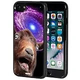 iPhone 8 Case,iPhone 7 case,AIRWEE Slim Anti-Scratch Shockproof Silicone TPU Back Protective Cover Case for Apple iPhone 8/iPhone 7 4.7 Inch, Funny Space Goat Meme