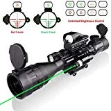 Rifle Scope Combo C4-16x50EG with Green Laser / 4 Holographic Red&Green Dot Sight
