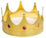 Adorox Gold Royal King Plastic Crown Prince Costume Accessory Adult/K Kid (1)