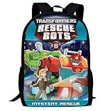 Children's School Bags Tra-Nsf-ORme-rs Res-cUE Bo-TS Printing Backpacks Kids Daypack for Boys Girls