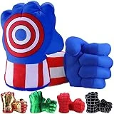 Toydaze Superhero Toys Fists for Boys, Infinity Gloves Superhero Costumes Hands, Blue