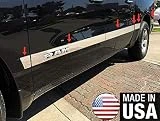 Made in USA! Works with 2019-2020 Dodge Ram 1500 Crew Cab 5.7' Bed 304 Stainless Steel Chrome Rocker Panel Trim Side Molding with RAM Logo Cutout 3.5' Wide 12PC