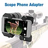 Faittoo Hunting Scope Cam Adapter Rifle Scope Phone Camera Mounting System Smart Shoot Scope Mount Adapter Spotting Holder for Air Gun Scope - Record Hunt Via Cell Phone (Aluminium Alloy)