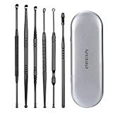 Ear Wax Removal, ETEREAUTY Ear Pick Stainless Steel Medical Grade with Storage Box and Cleaning Brush