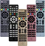 GE Universal Remote Control for Samsung, Vizio, LG, Sony, Sharp, Roku, Apple TV, RCA, Panasonic, Smart TVs, Streaming Players, Blu-ray, DVD, Simple Setup, 4-Device, Gold, 33710